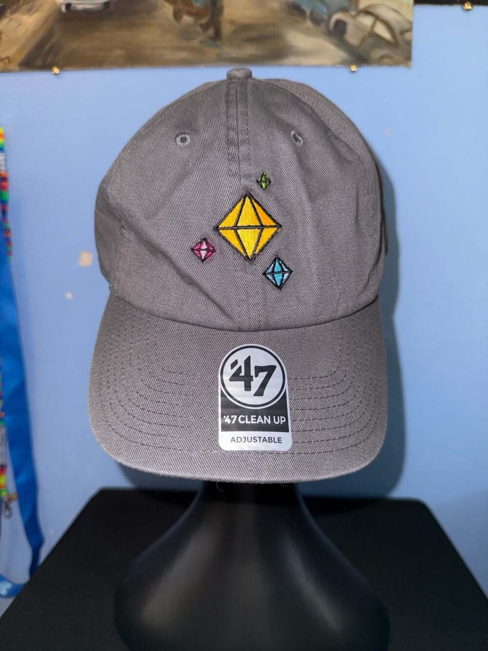 '47 Clean Up Steven Universe Diamonds Hat OSFA Gray Adjustable